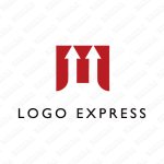 画像1: M 矢印アップ ロゴ (1)