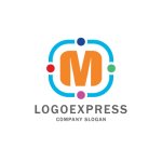 画像1: カラフルなMのロゴ (1)