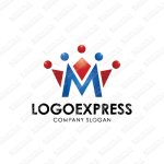 画像1: Mと王冠のかっこいいロゴ (1)