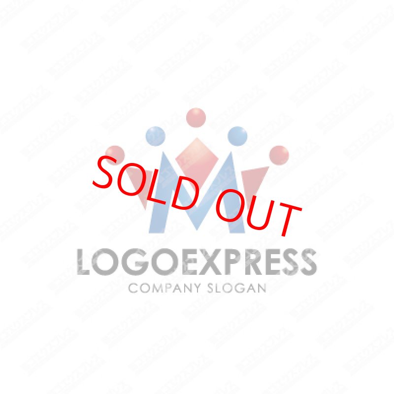 画像1: Mと王冠のかっこいいロゴ (1)