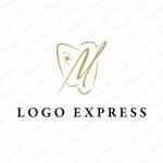 画像1: M エレガントな歯科のロゴ (1)