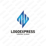 画像1: 左右対称の M と W のロゴ (1)