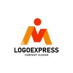 画像1: Mと人型が織りなすのロゴ (1)