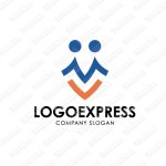 画像1: Mと人のロゴ (1)