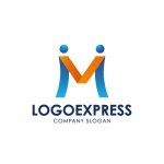 画像1: Mのロゴ 人と人の繋がり (1)