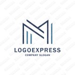 画像1: Mのシンプルでお洒落なロゴ (1)