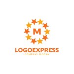 画像1: Mと星が織りなす輝きのサークルロゴ (1)