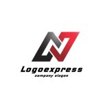 画像1: 連結するN字のダイナミックロゴ (1)