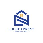 画像1: 家とNのロゴ (1)