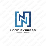 画像1: Nを組み合わせたスタイリッシュなロゴ (1)