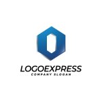 画像1: 六角形と「O」を組み合わせたロゴ (1)