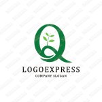 画像1: Qと植物のロゴ (1)