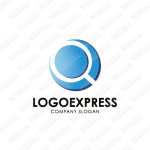 画像1: Qと輪の抽象的なロゴ (1)