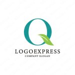 画像1: Qと葉の自然のロゴ (1)