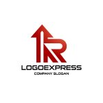 画像1: Rをモチーフとした矢印ロゴ (1)