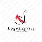 画像1: Sとハイヒールの上品なロゴ (1)