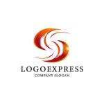 画像1: ダイナミックなS字ロゴ (1)