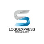 画像1: 躍動的なS字ロゴ (1)