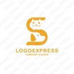 画像1: S猫と犬のロゴ (1)