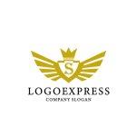 画像1: 王冠と羽根のSロゴ (1)