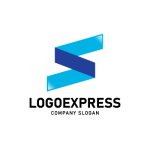 画像1: 重なり合うSで表現された信頼とスピードのロゴ (1)