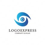 画像1: Sと目のクールなロゴ (1)