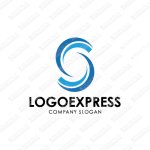 画像1: Sと流体をイメージしたロゴ (1)