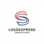 画像1: SもしくはCの組み合わせのスタイリッシュなロゴ (1)