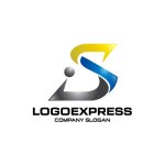 画像1: 洗練されたSと人のロゴ (1)