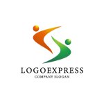 画像1: S字と人が織りなす協力と成長のロゴ (1)