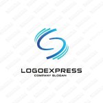 画像1: Sのシンプルで動きのあるロゴ (1)