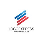 画像1: S字の連結とスピードを表すダイナミックロゴ (1)