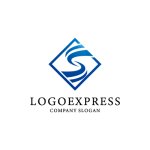 画像1: Sと四角形のロゴ (1)