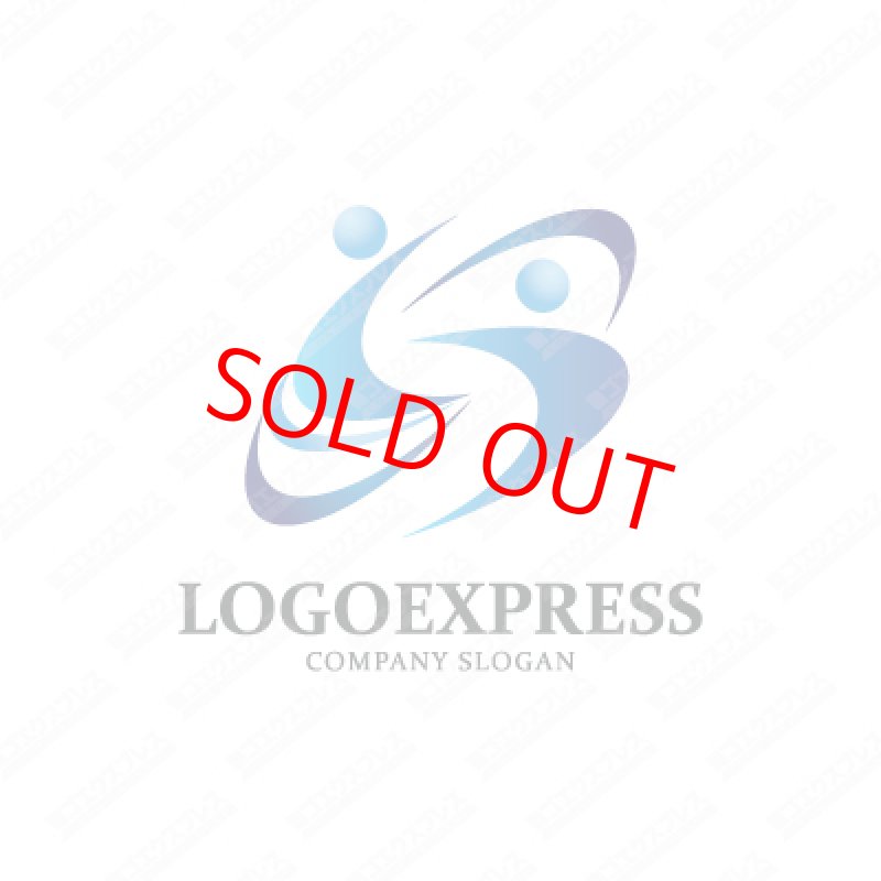 画像1: 人とSをモチーフにしたスタイリッシュなロゴ (1)