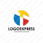 画像1: Tのカラフルなロゴ (1)