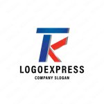 画像1: TとKを組み合わせたシンプルかつ信頼性があるロゴ (1)