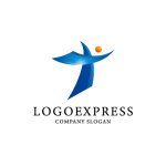 画像1: 人間的なT字ロゴ (1)