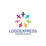 画像1: 多様なT字人型が織りなすチームの輪 (1)