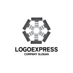 画像1: Tと六角形の技術的つながりロゴ (1)