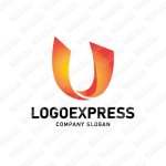 画像1: Uの流れるようなロゴ (1)