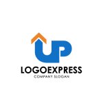 画像1: 上昇矢印付きのUPロゴ (1)