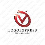 画像1: Vと龍のかっこいいロゴ (1)