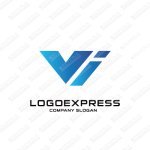 画像1: VIのスタイリッシュなロゴ (1)