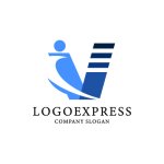 画像1: Vと人々のロゴ (1)