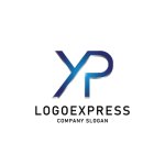 画像1: YとPを組み合わせた洗練されたロゴ (1)