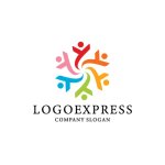 画像1: 多様なY字型の人々のロゴ (1)