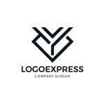 画像1: シンプルでスタイリッシュなYロゴ (1)