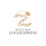 画像1: エレガントZの花ビューティーショップロゴ (1)