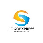 画像1: 稲妻をモチーフにしたSロゴ (1)