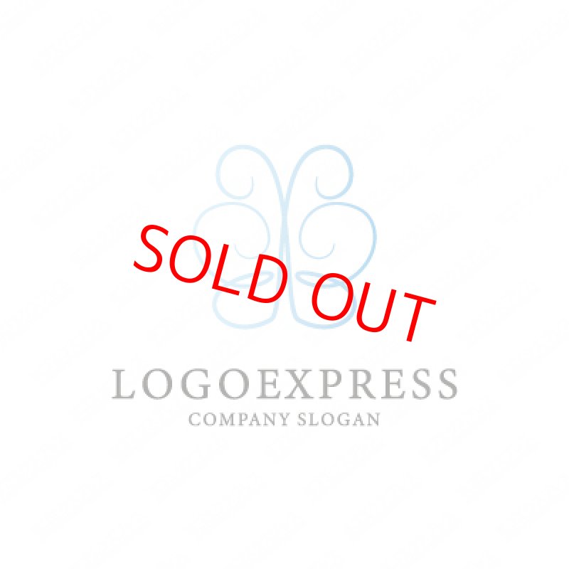 画像1: チョウを線で描いた繊細なロゴ (1)